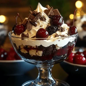 Black Forest Trifle for Christmas