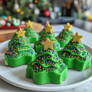 Fudge Christmas Trees