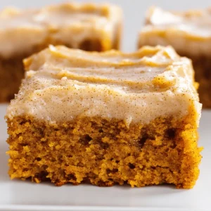 Pumpkin Bars with Brown Sugar Frosting