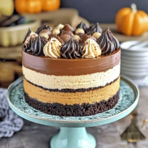 Pumpkin Chocolate Mousse Cake
