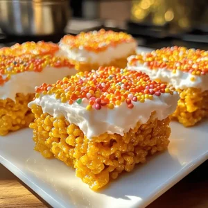 Pumpkin Rice Krispie Treats