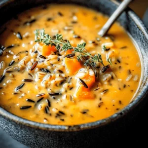 Vegan Pumpkin Wild Rice Soup