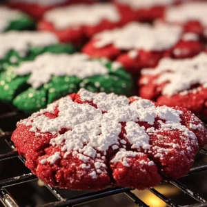 Christmas Crinkle Cookies