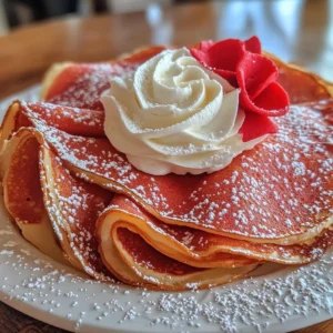 Santa’s Hat Crepes for Christmas Breakfast