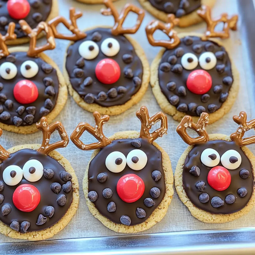 Reindeer Cake Mix Cookies