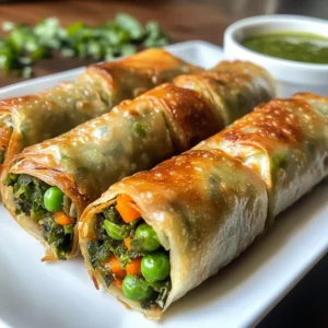 Rice Paper Samosa Rolls