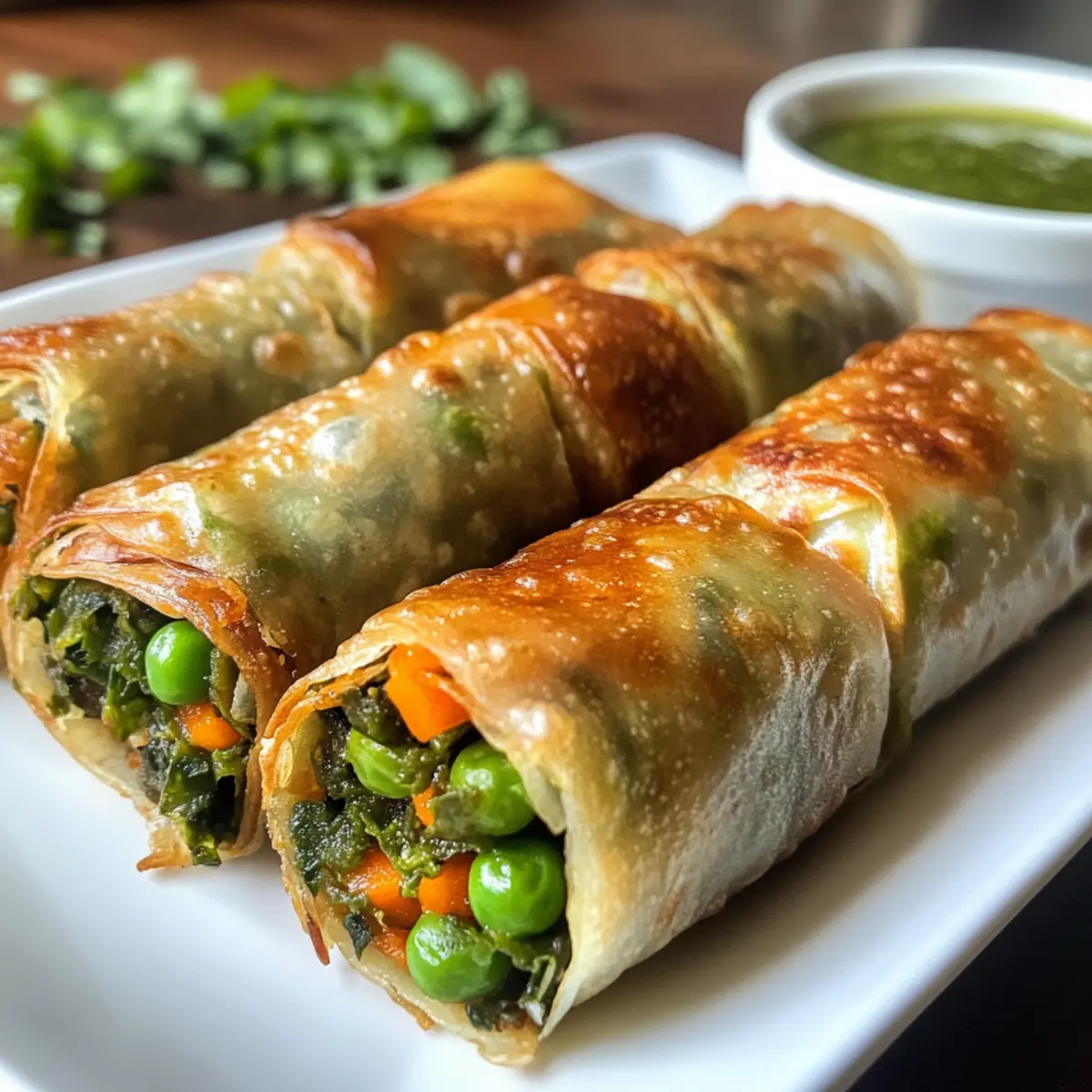 Rice Paper Samosa Rolls