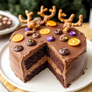 Chocolate Orange Reindeer Cake