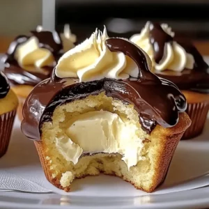 Boston Cream Pie Cupcakes Recipe