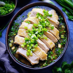 Ginger Scallion Poached Chicken