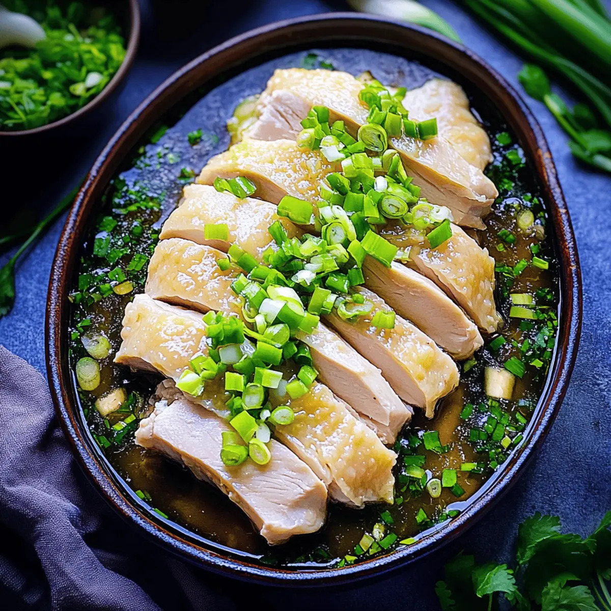 Ginger Scallion Poached Chicken