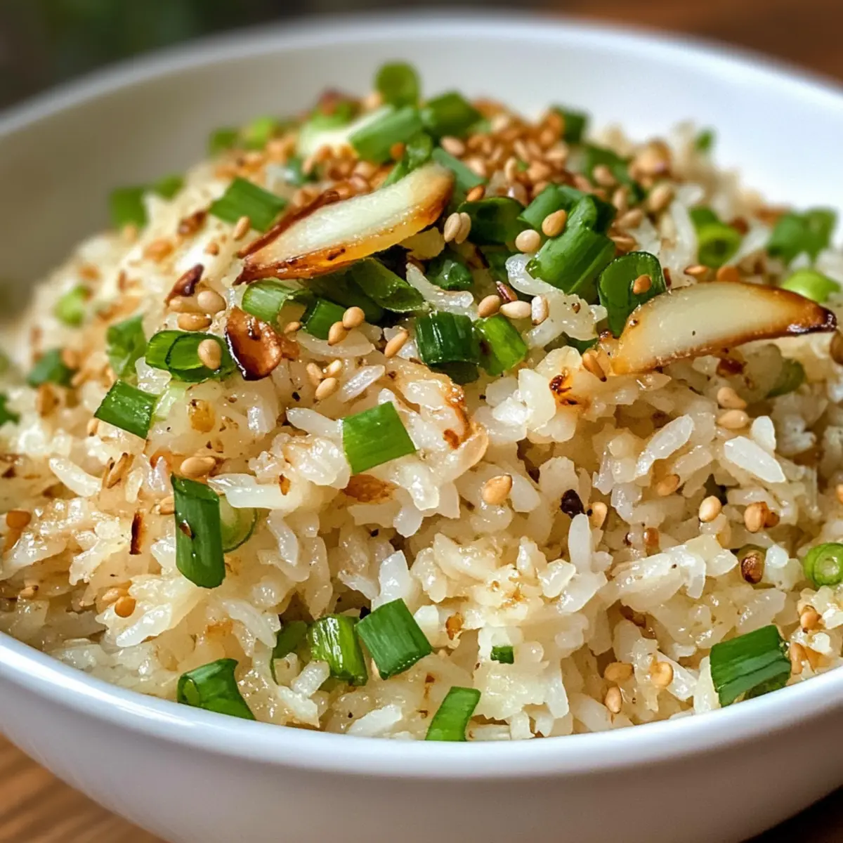 Savory Ginger Garlic Coconut Rice