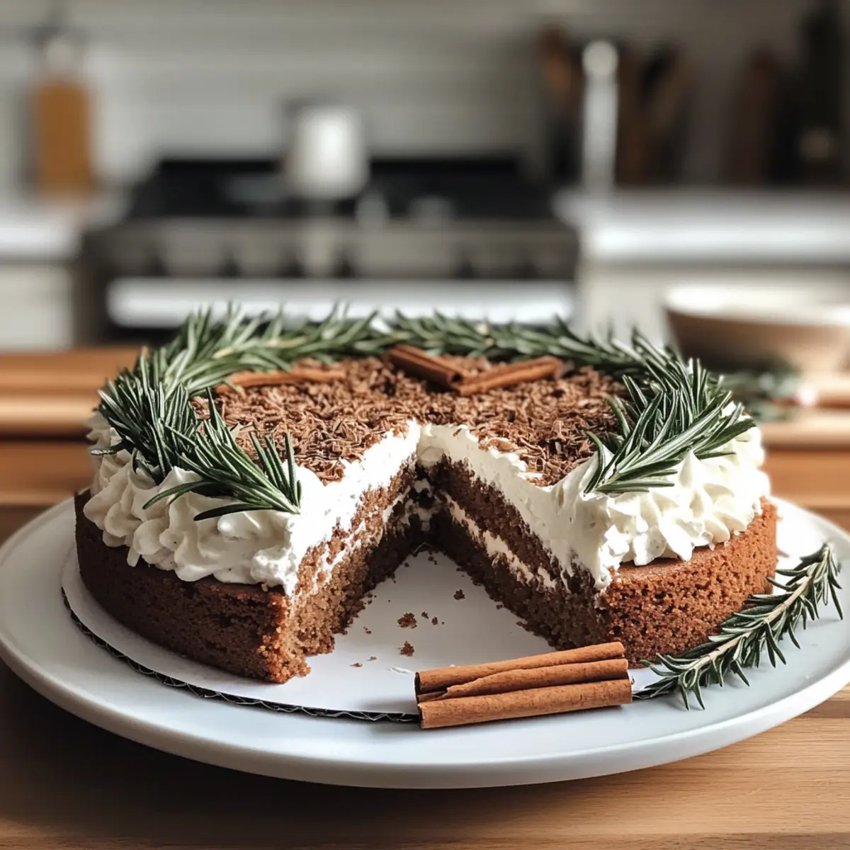 Spiced Gingerbread Wreath Cake