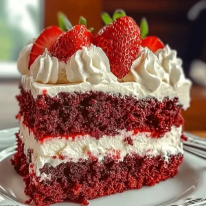 Strawberry Earthquake Cake