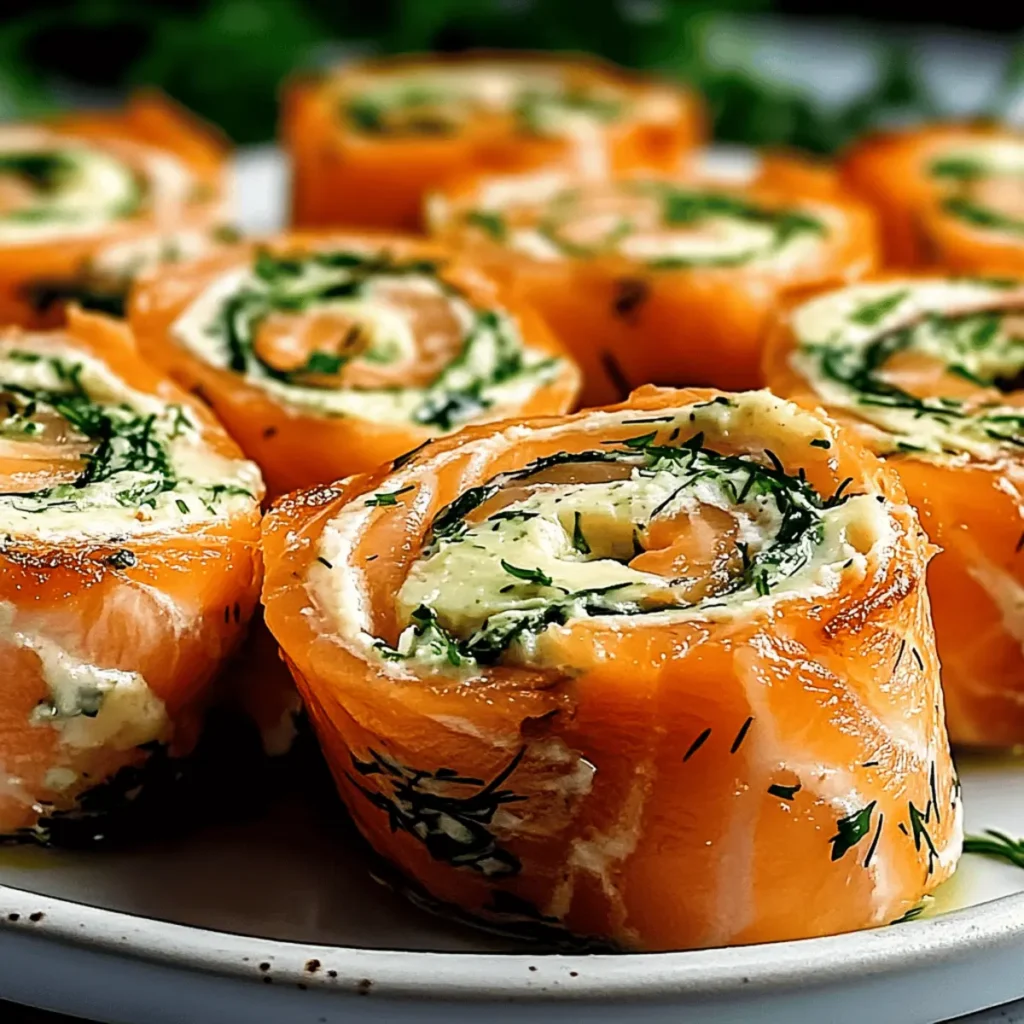 Stuffed Salmon Pinwheels
