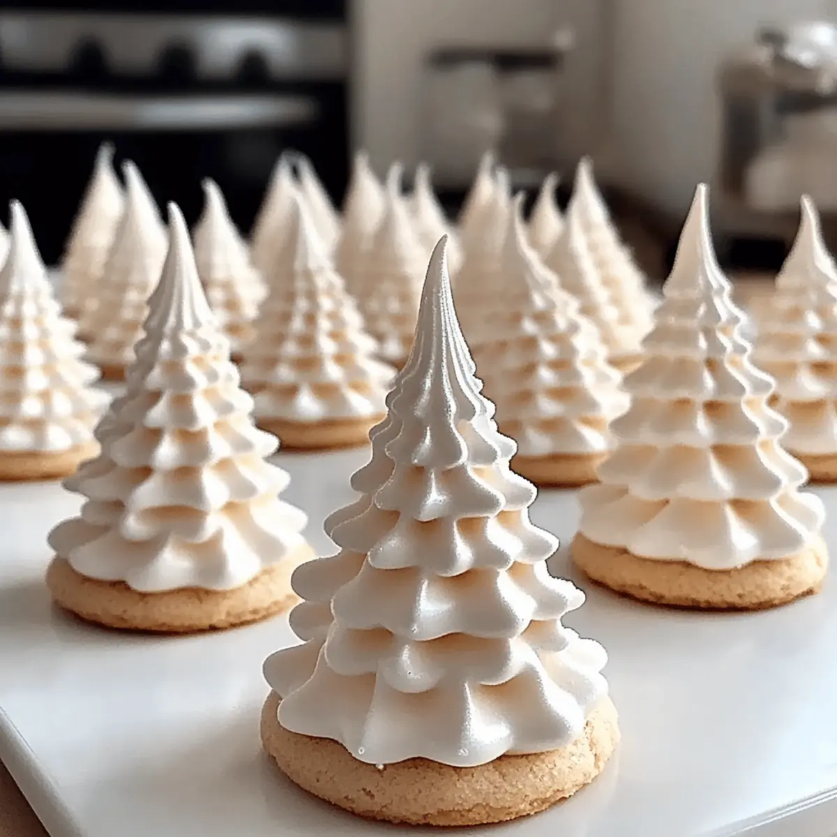 Tree Meringue Cookies