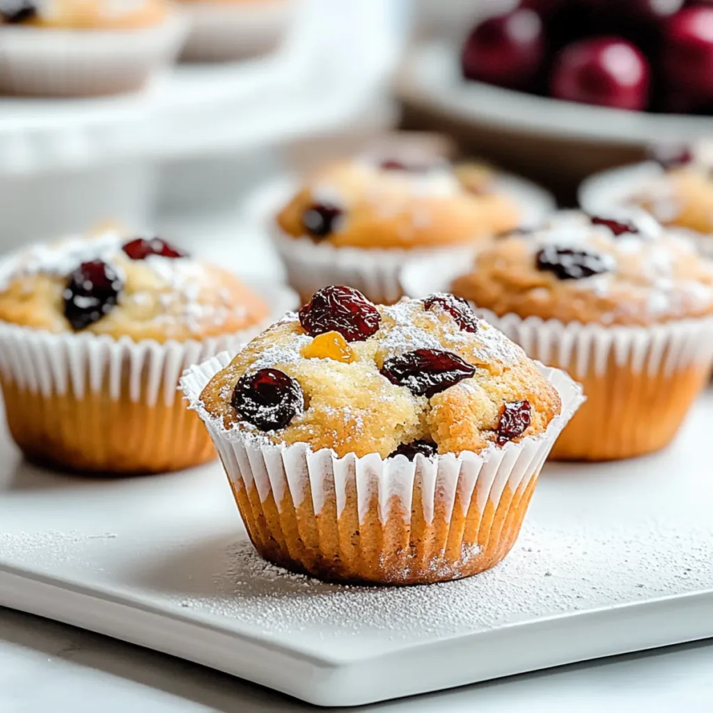 Moist Christmas Stollen Muffins