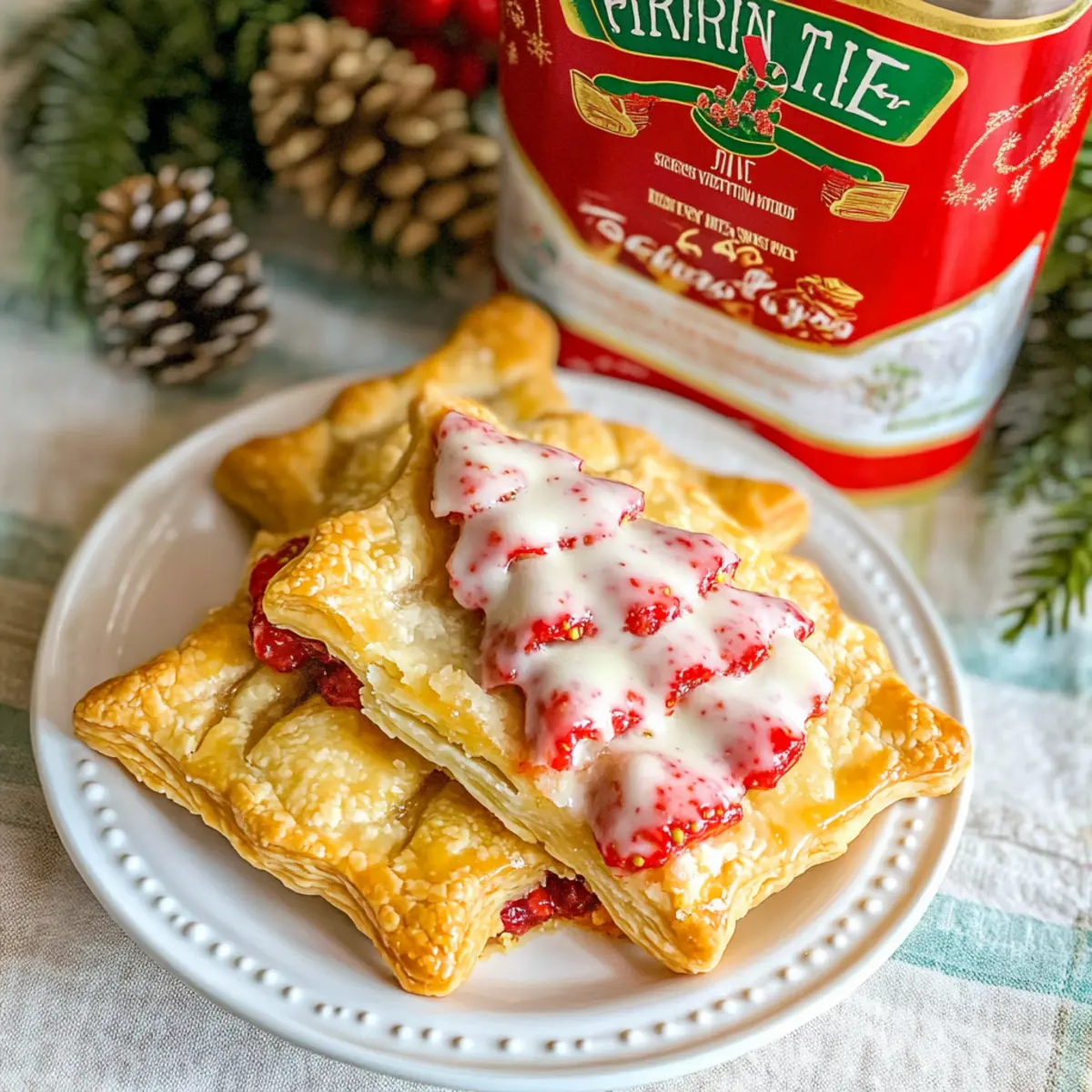 Christmas Tree Strawberry Hand Pies