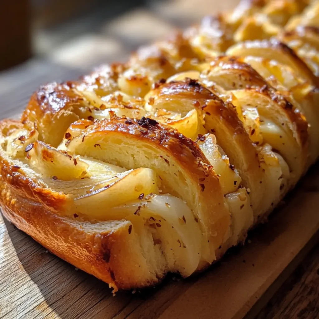 Vegan Garlic Pull Apart Bread