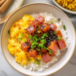 Caramelized Spam and Eggs