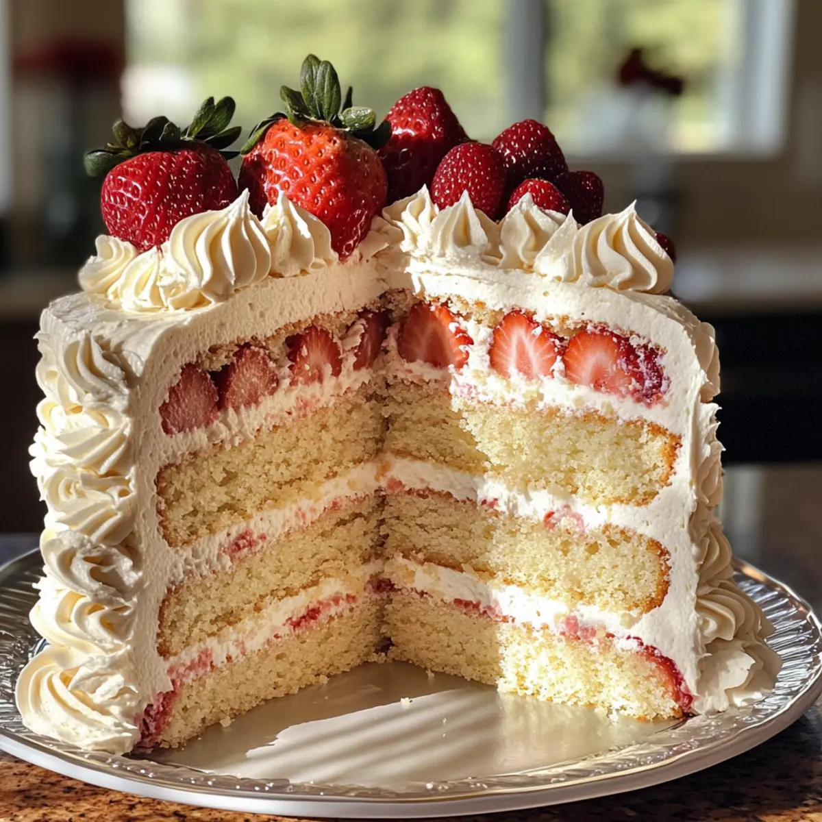 Champagne Cake with Champagne Italian Meringue Buttercream