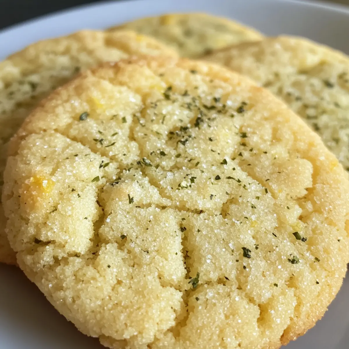 Lush Lemon + Basil Sugar Cookies