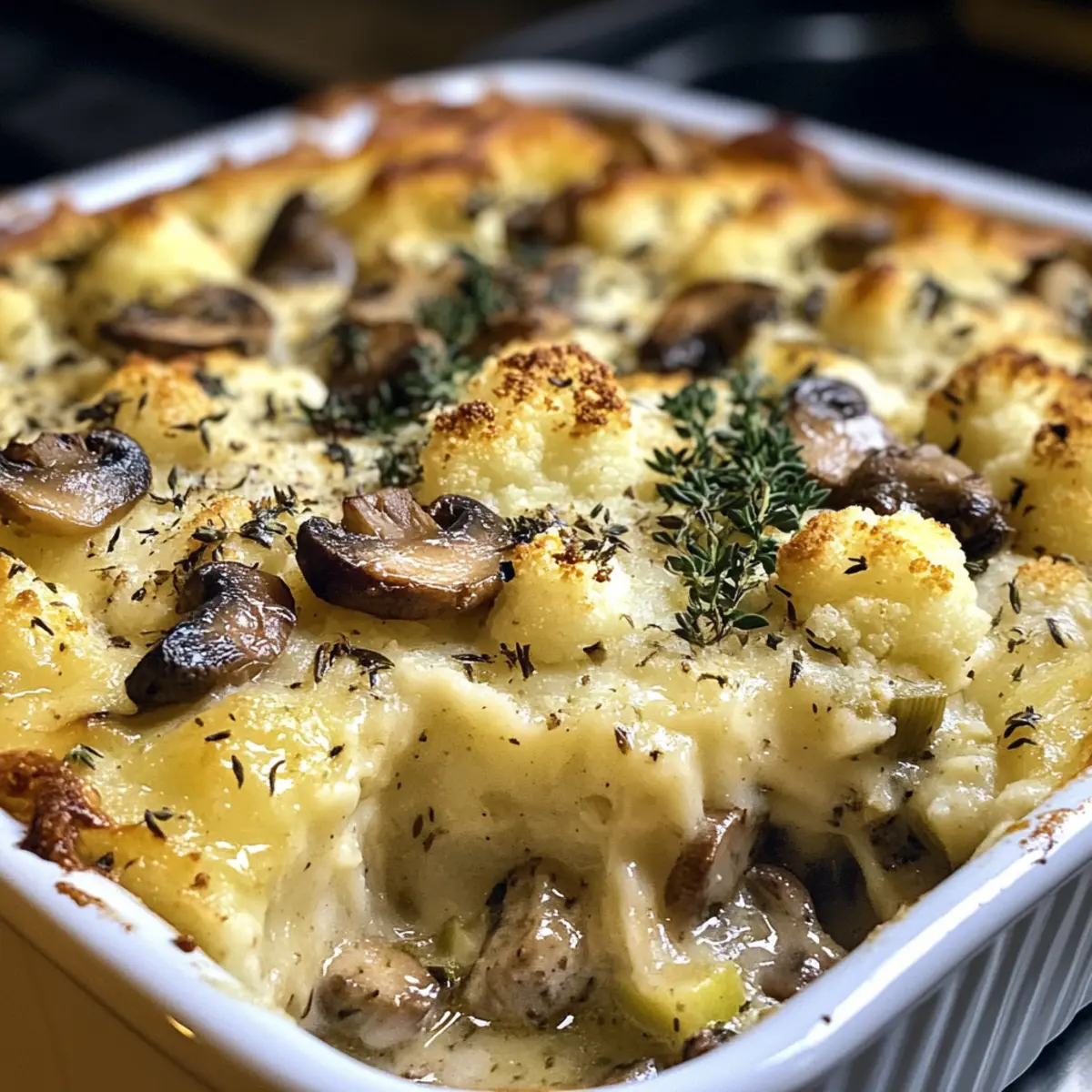 Cottage Pie with Leek & Cauliflower Cheese