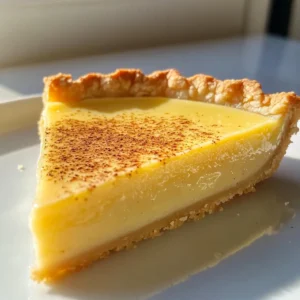 Vanilla Cardamom Custard Tart