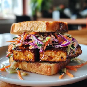 Teriyaki Tofu Sandwich