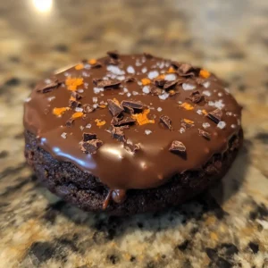 Salted Dark Chocolate Orange Cookies