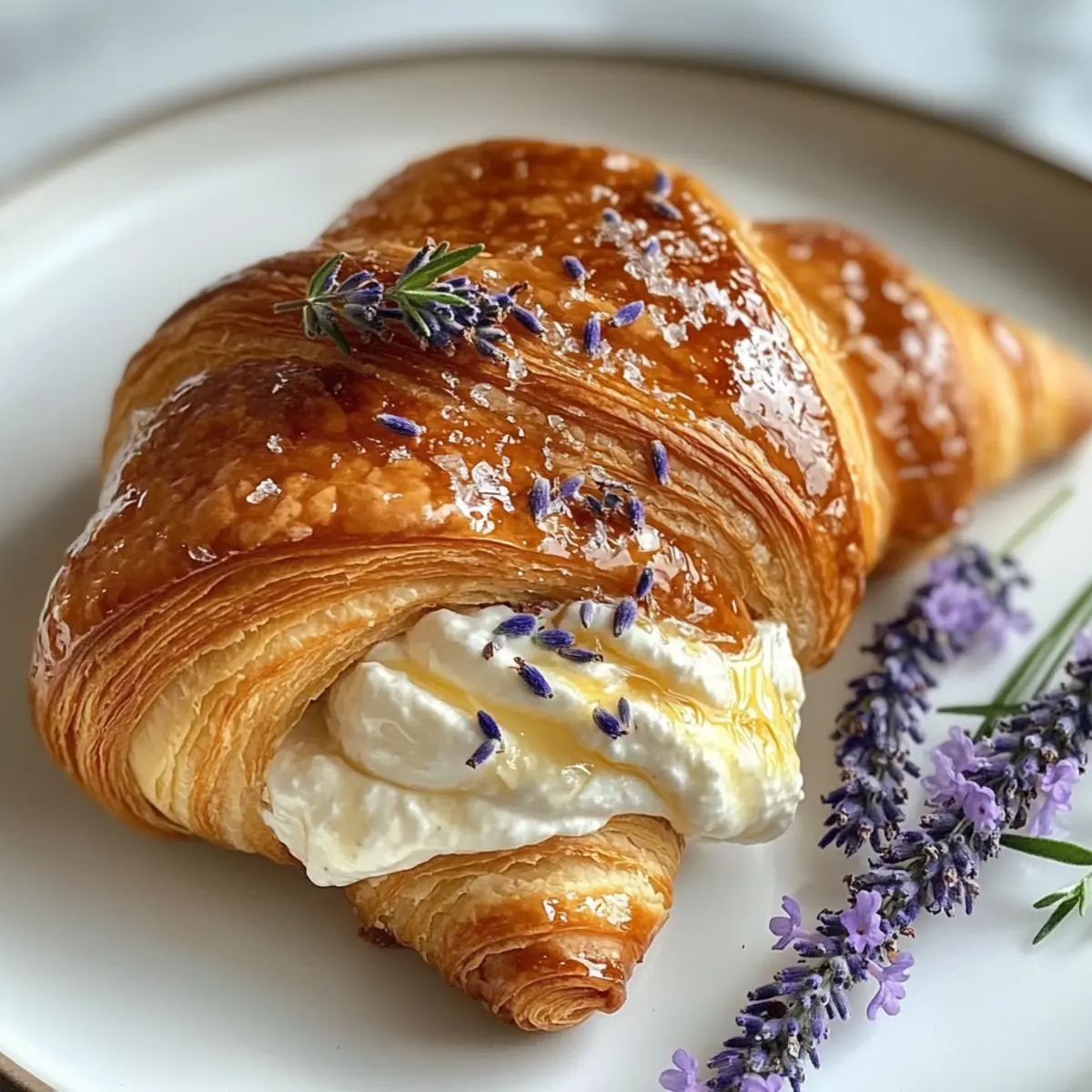 Whipped Ricotta with Honey Croissants