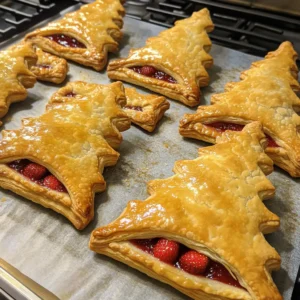 Christmas Tree Strawberry Hand Pies