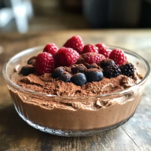 Vegan Chocolate Mousse with Aquafaba