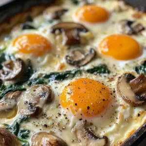 Mushroom and Brie Baked Eggs