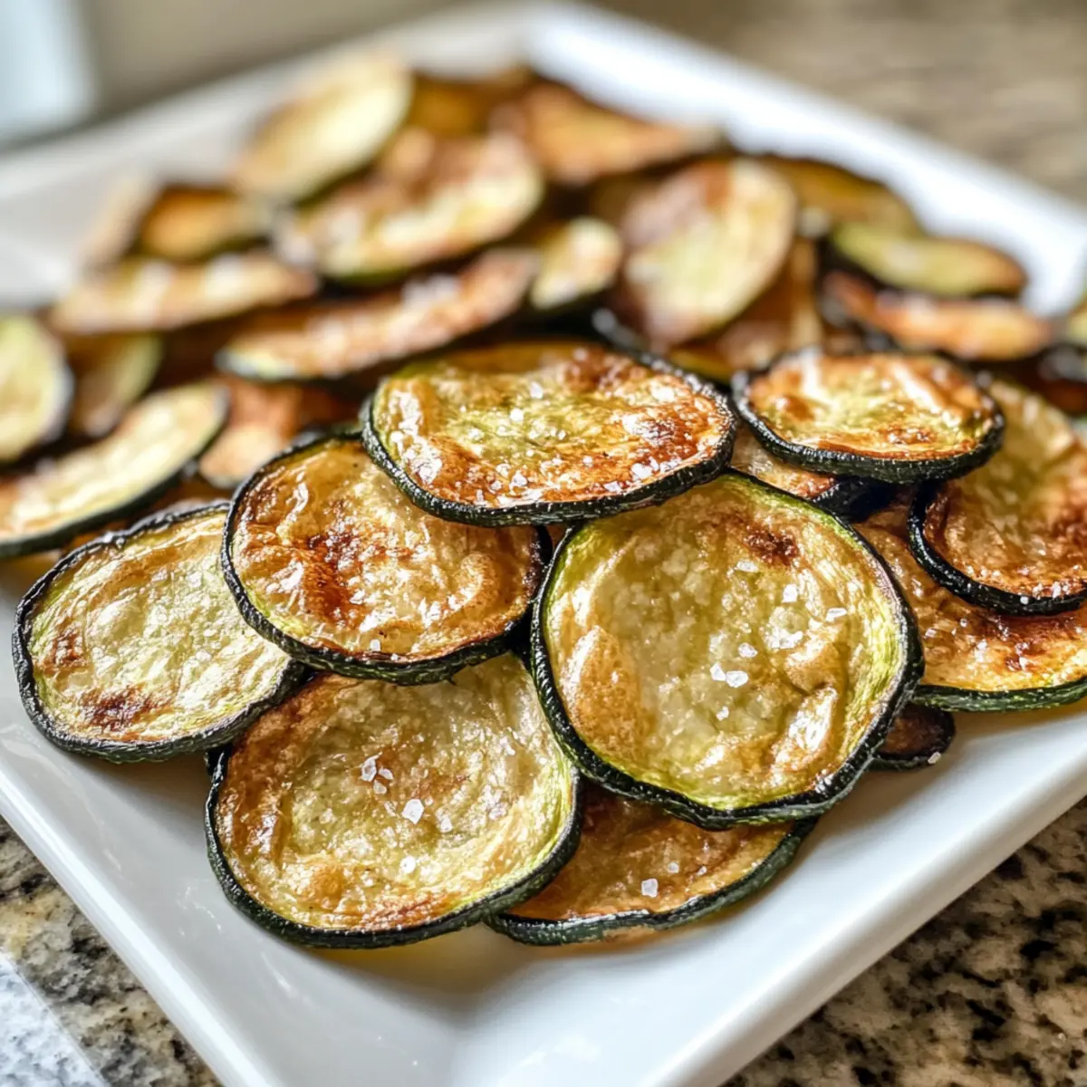 Salt and Vinegar Zucchini Chips
