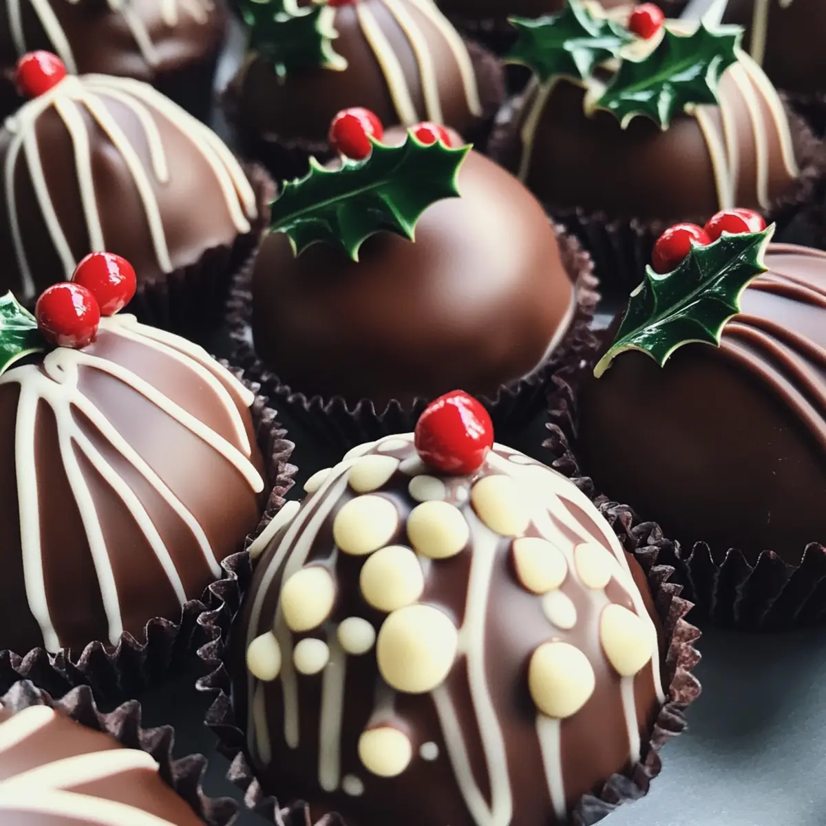Christmas Pudding Chocolate Truffles!