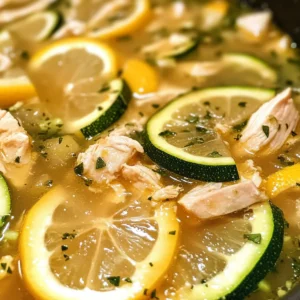 Mediterranean Lemon Chicken Soup