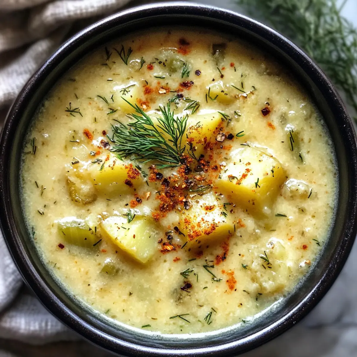 Roasted Celery and Potato Soup