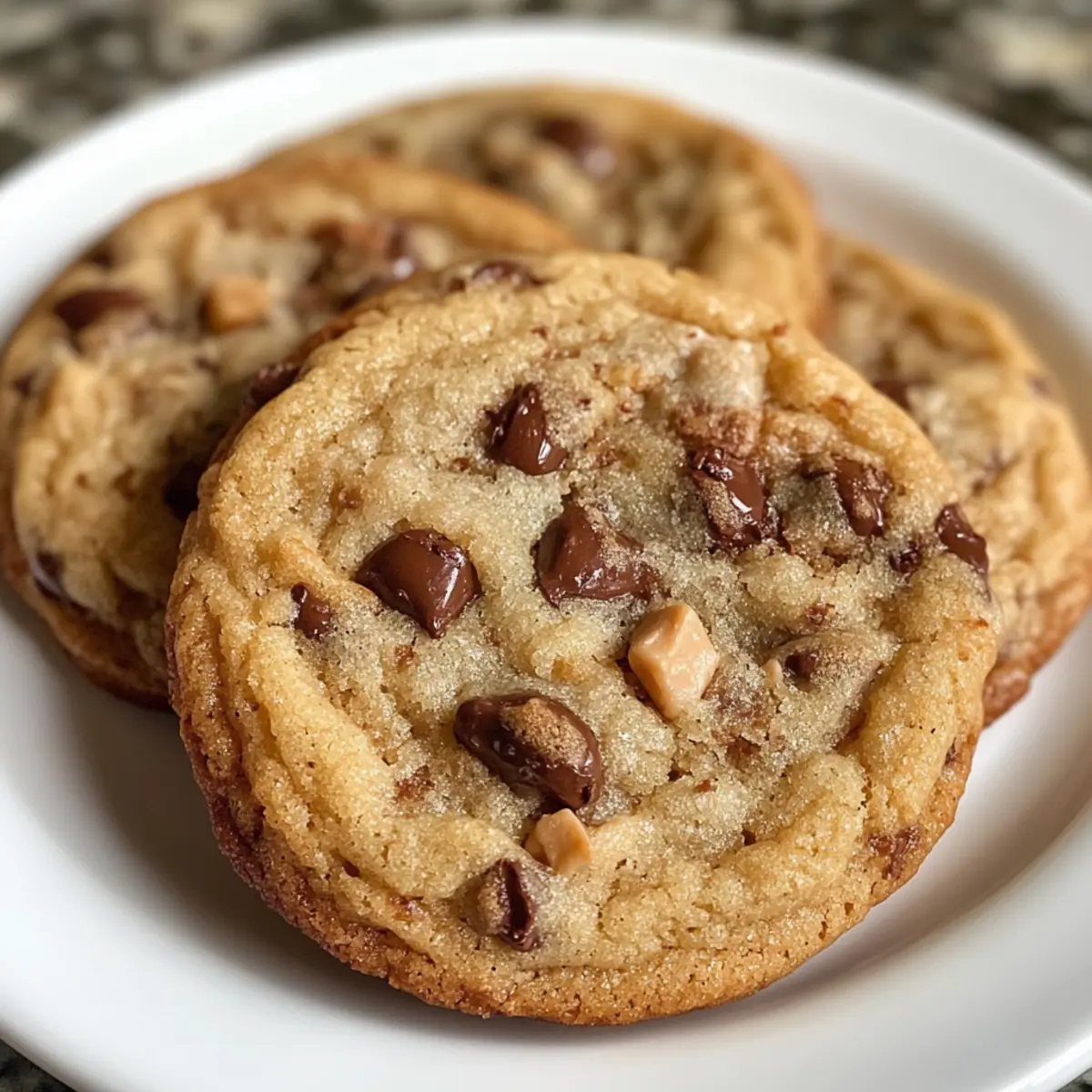 Browned Butter Toffee Chocolate Chip Cookies