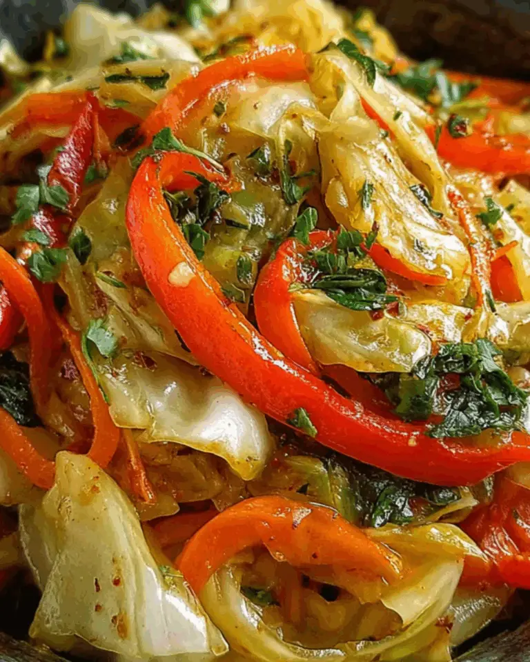 Pepper Ribbons Jamaican Cabbage with Carrot and Bell Pepper Ribbons delights your ...