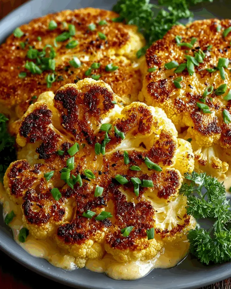Golden Crusted Cheesy Cauliflower Steaks Made Easy! - BELLY RECIPES