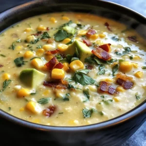Roasted Poblano Corn Chowder