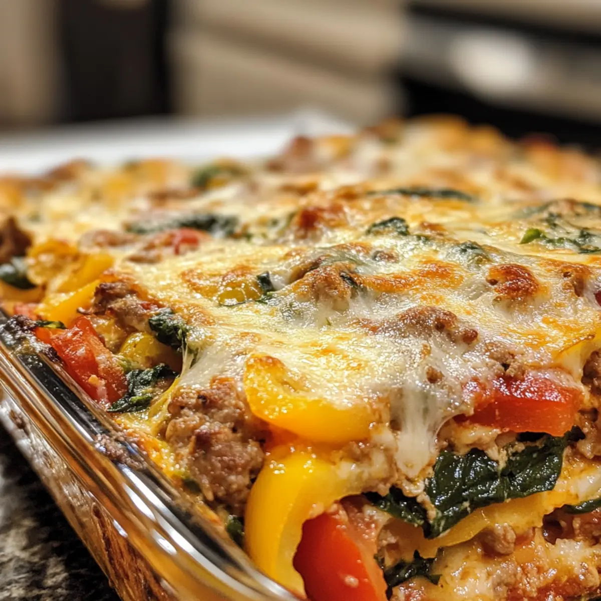 Overnight Italian Breakfast Casserole
