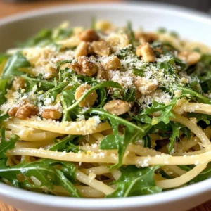 Lemon Arugula Pasta Salad