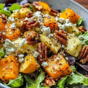 Fall Harvest Salad with Butternut Squash and Apple