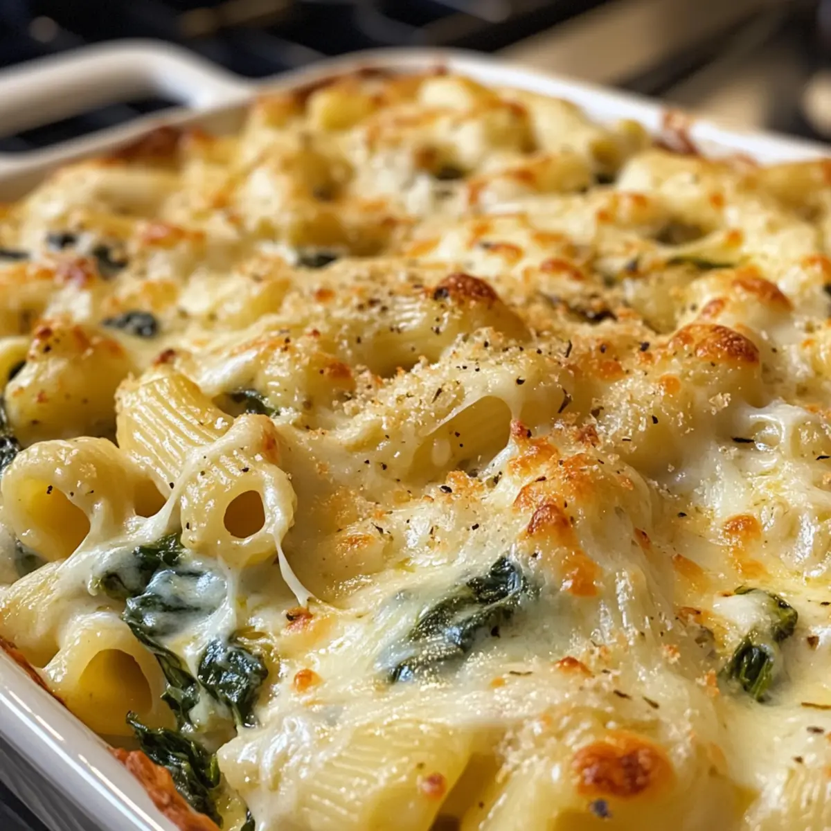 Spinach Artichoke Macaroni & Cheese