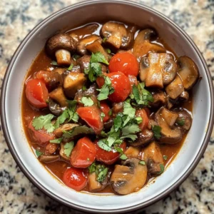 Spicy Georgian Mushroom Stew