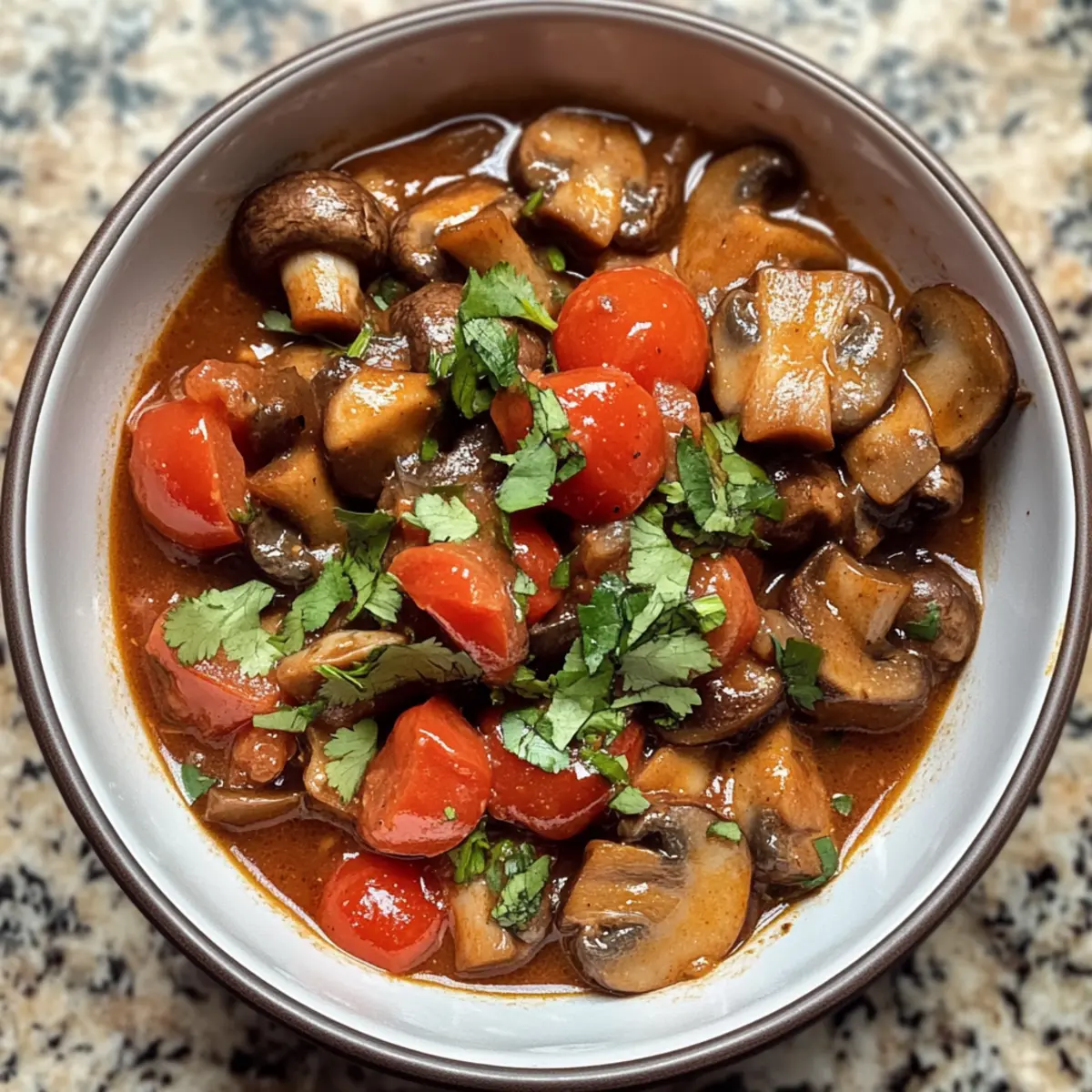 Spicy Georgian Mushroom Stew