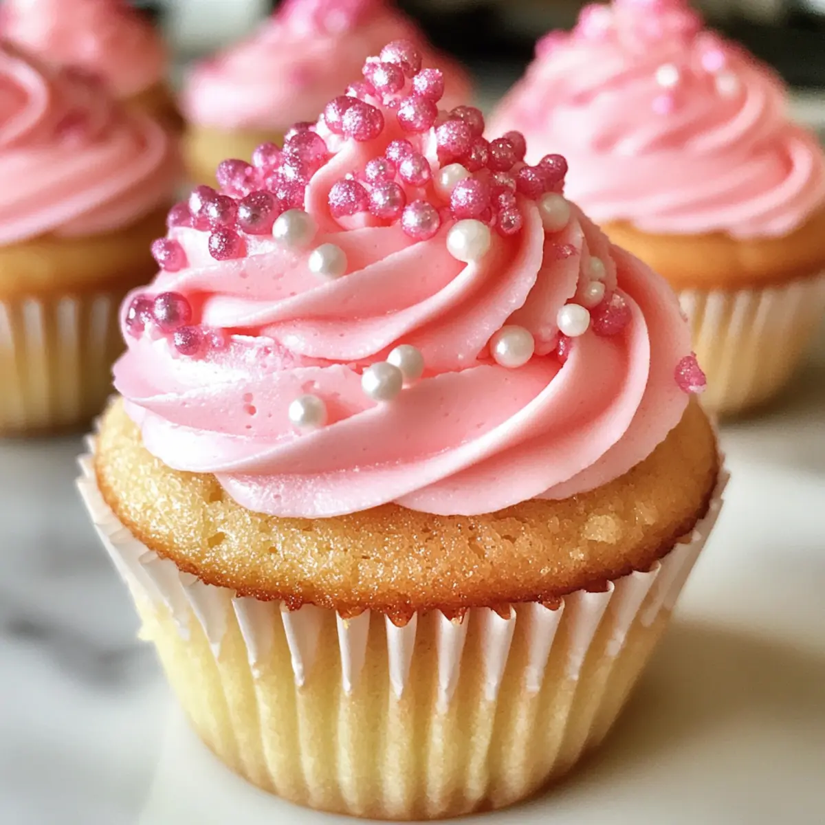 Pink Champagne Cupcakes