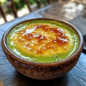 Pandan Creme Brulee